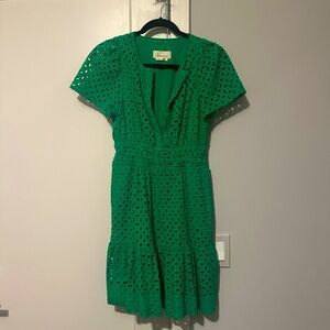 Green Anthropologie dress